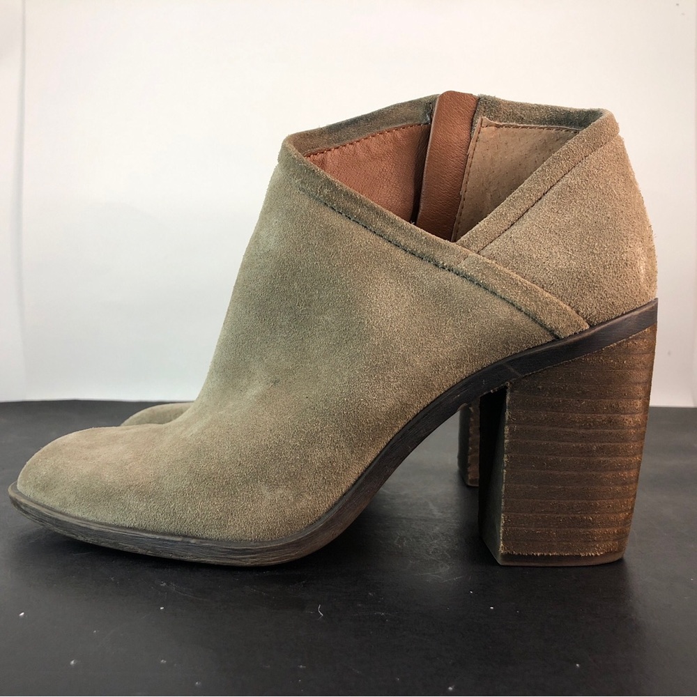 Lucky Brand Women’s LK Salza Booties Brindle Oiled Suede Size 8.5 M Boots
